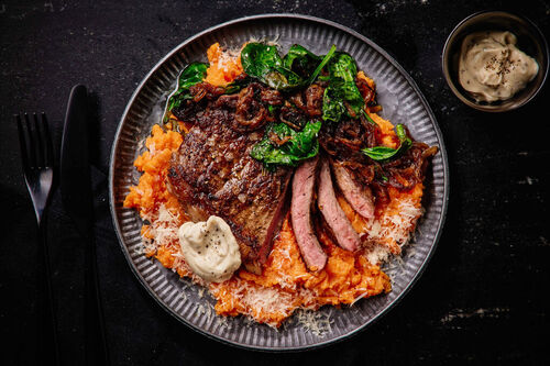 Bistro-Style Porterhouse and Truffle Mayo
