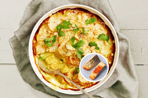 Coconut Salmon Curry Pie