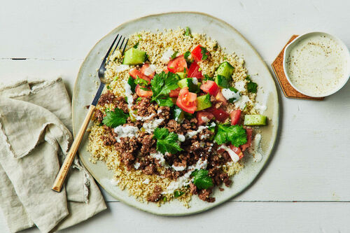 Fast Dukkah Lamb and Couscous