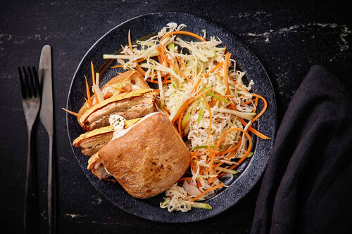 Crackling Pork Belly and Aioli Rolls