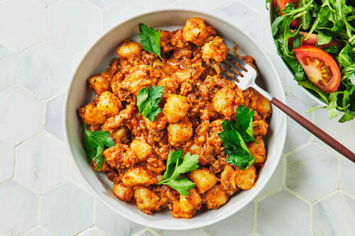 10-Min Ready-Made Bolognese and Gnocchi