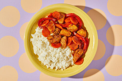 Indonesische Hähnchen-Gemüse-Pfanne