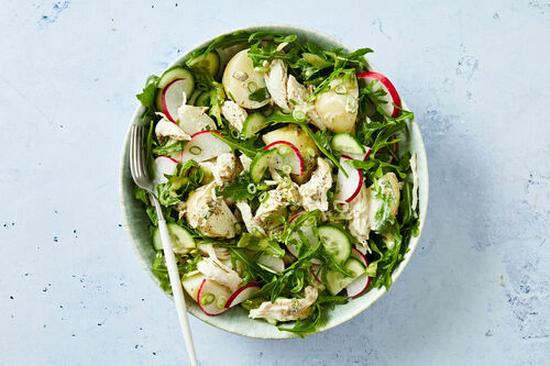 Poached Chicken and Potato Salad