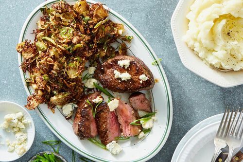Seared Steak with Crumbled Feta