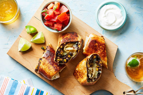 Chicken-and-Black Bean Chimichangas Recipe