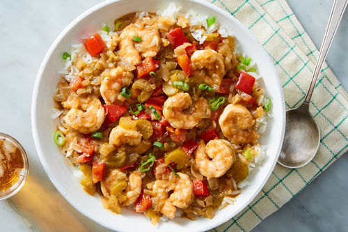 Jumbo Shrimp Étouffée