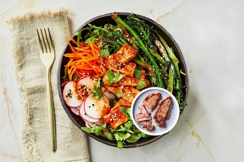 Carb-Conscious Spicy Korean Porterhouse Steak