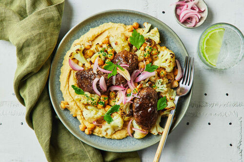 Beef Koftas and Roast Cauliflower Salad