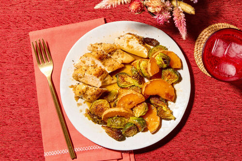 Seared Chicken with Glazed Roasted Squash