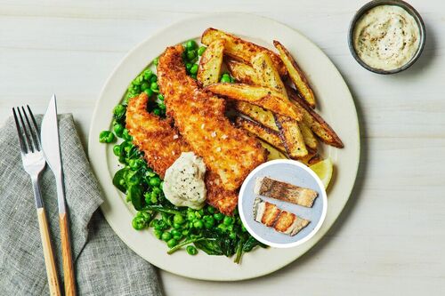 Crumbed Aussie Barra and Chips