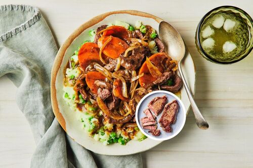 Classic Porterhouse Steak and Onion Gravy