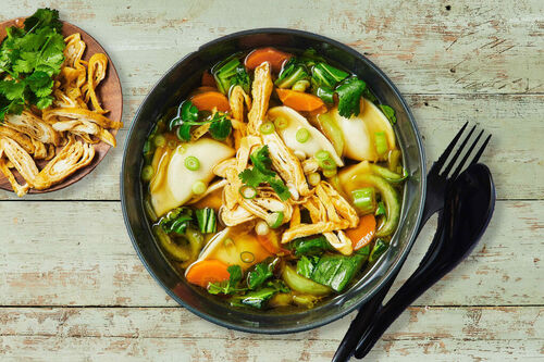 Chinese Chicken Dumpling Soup