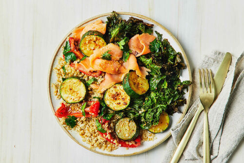 Good Mood Food: Spicy Smoked Salmon Freekeh