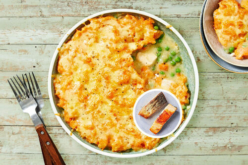 Salmon and Vegetable Pot Pie