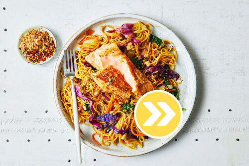 Fast Double the Soy-Glazed Salmon