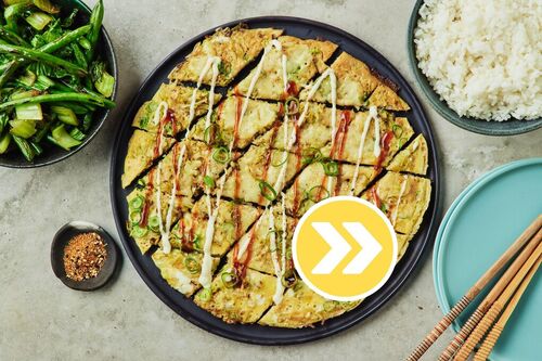 Okonomiyaki-Style Bacon Omelette