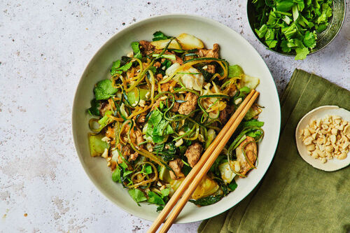 Carb-Conscious Spicy Pork Zoodles