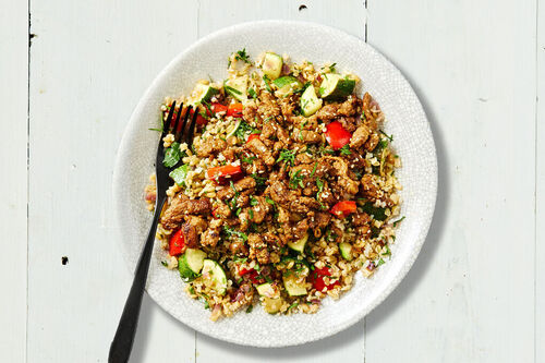Warm Dukkah Beef Salad