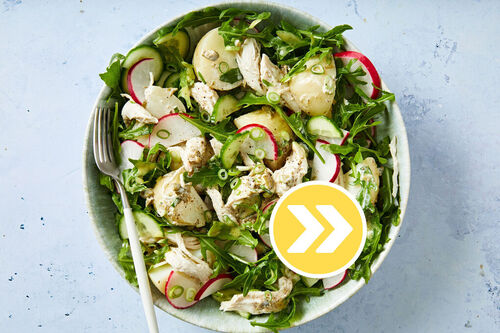 Double the Poached Chicken and Potato Salad