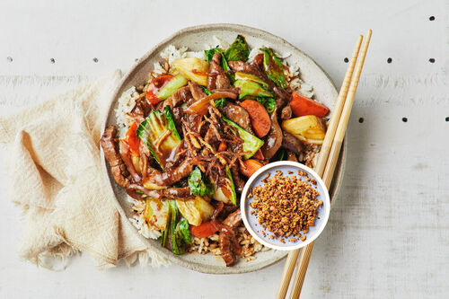 Sweet Ginger Plant-Based Mince Stir-Fry