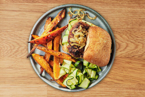 Pork and Zucchini Burgers