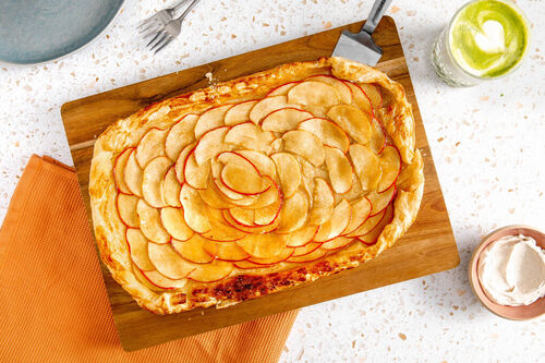 Apfeltarte mit Miso-Karamell