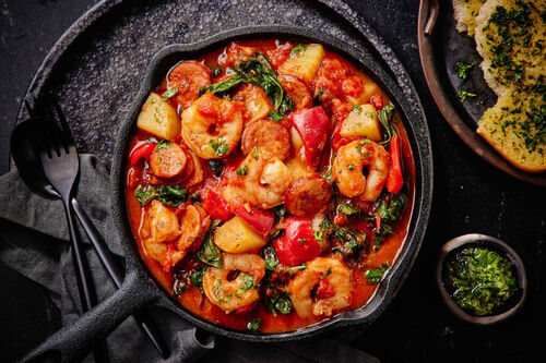 Spicy Peri Peri Prawn and Chorizo