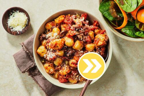 Easy Puttanesca Fettuccine