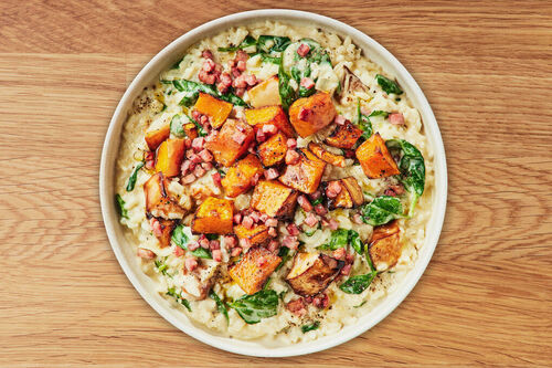 Pumpkin and Bacon Risotto