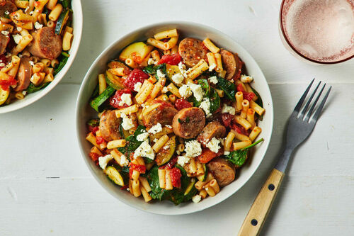 Fast Pork Sausage Pasta