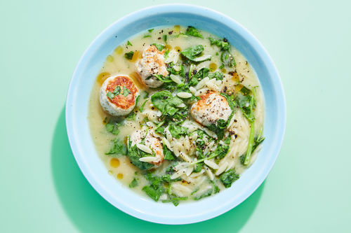 Sesame-Ginger Pork Meatball Soup