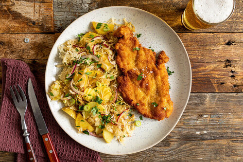 Knuspriges Bio-Hähnchenschnitzel