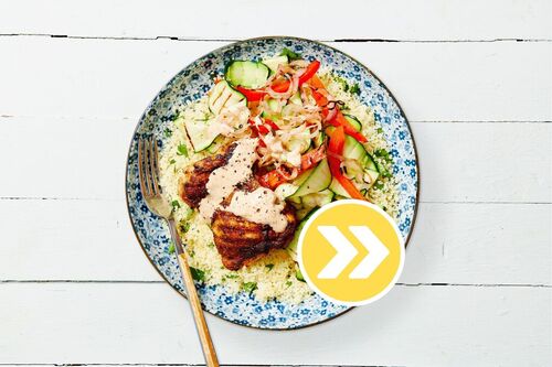 Moroccan Grilled Double the Chicken