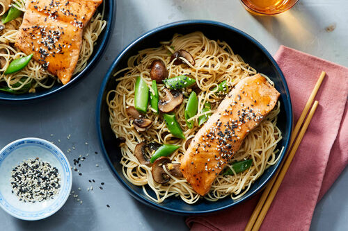Hot Honey Glazed Wild Salmon
