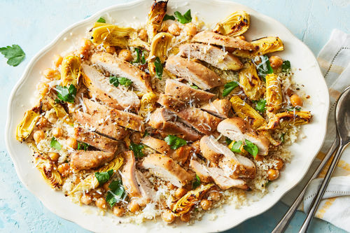 Broiled Chicken & Artichokes