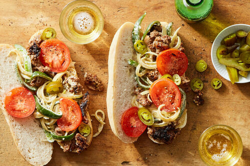 Steak Strip Pepito Sandwich
