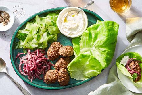 Impossible Ground Kofta Lettuce Wraps