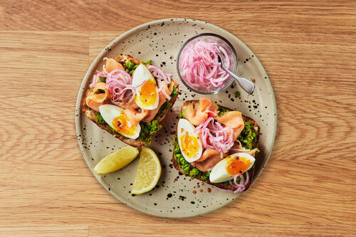 Lunch Smoked Salmon Kedgeree Toasts