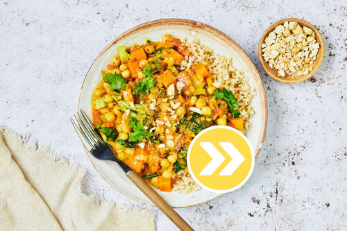 Yellow Chicken and Vegetable Curry