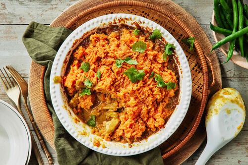 Curried Chicken Cottage Pie