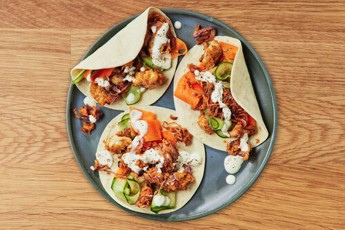 Indian Fried Chicken Wraps