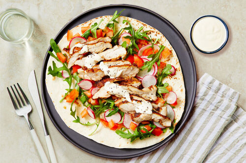 Kofta Spiced Chicken Pitas