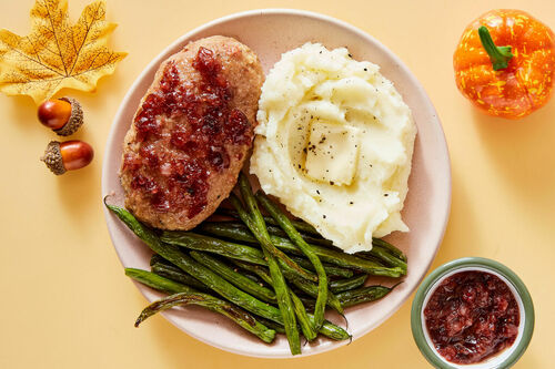 Cranberry-Glazed Turkey Meatloaf