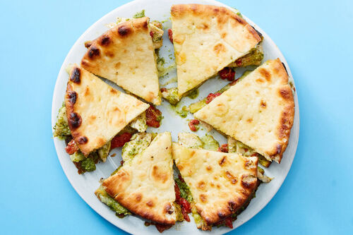 Cheesy Pesto Chicken Panini