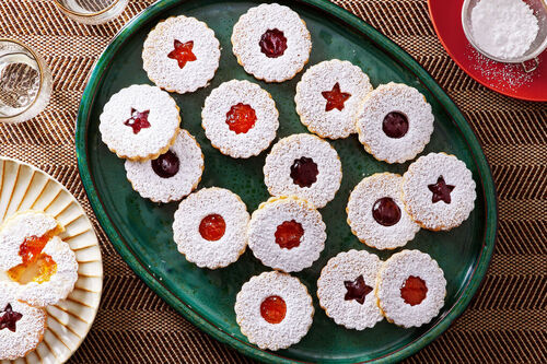 Holiday Cookie Swap! Almond Linzer Cookies