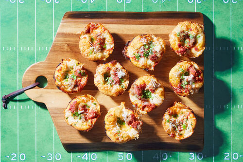 Appy Hour! Mini Sausage Deep Dish Pizzas
