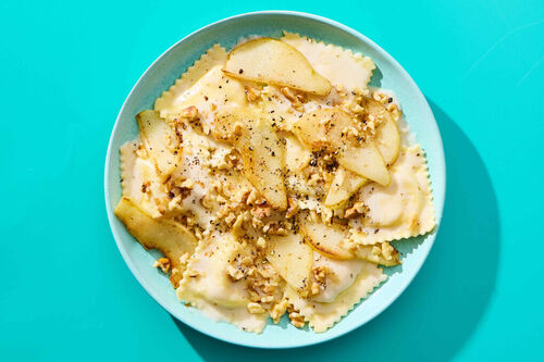 Butternut Squash Ravioli with Fontina Cream