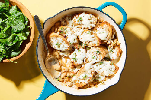 French Onion Baked Beans