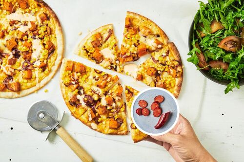 Cheesy Chorizo Pizza