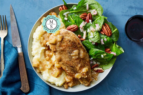 Martha's Best Chicken & Apple-Shallot Sauce